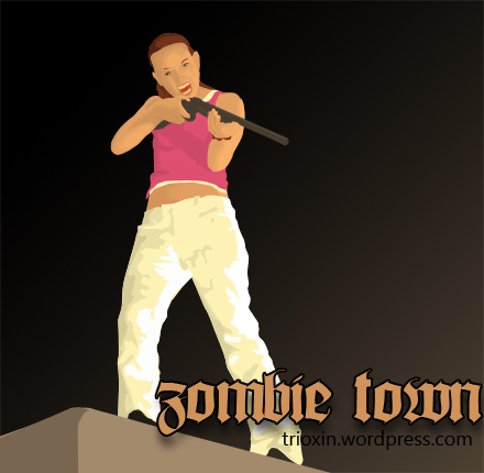 Vector image for movie Zombie Town